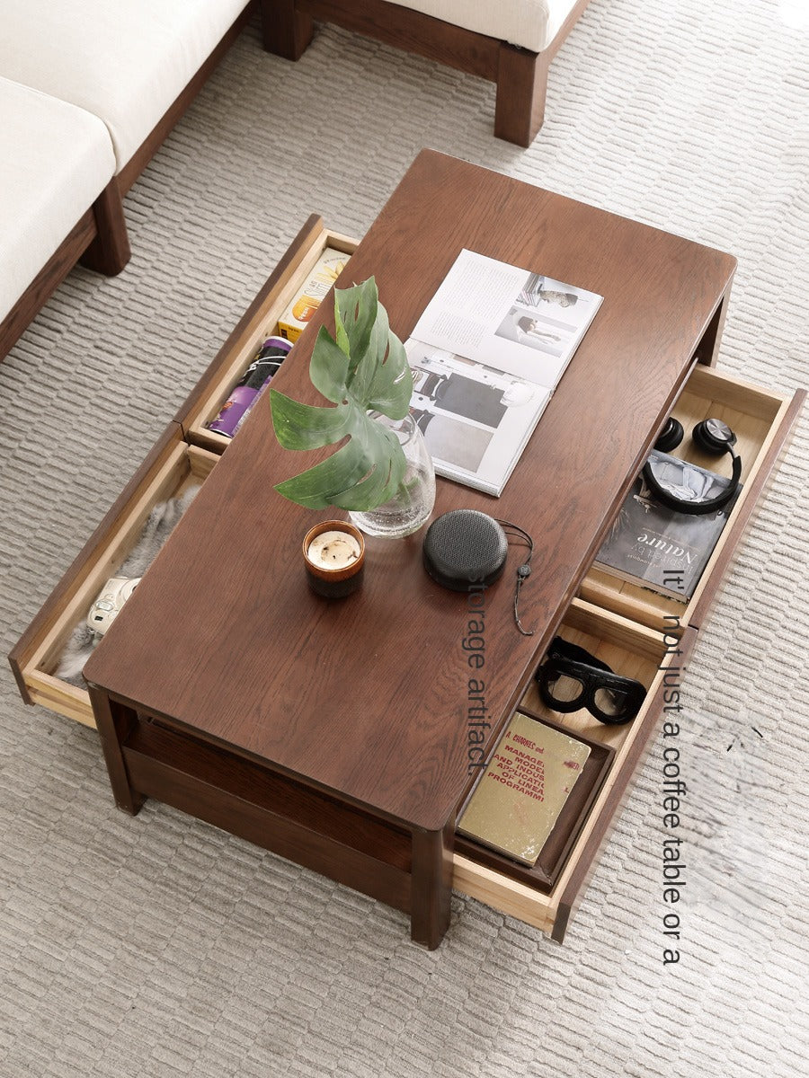 Oak Solid Wood Coffee Table