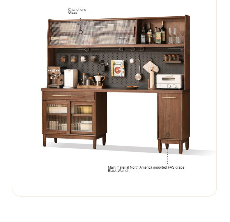 Black Walnut Multi-function Storage Sideboard