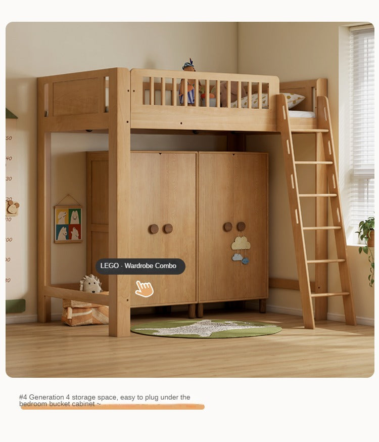 Beech solid wood Loft bed<