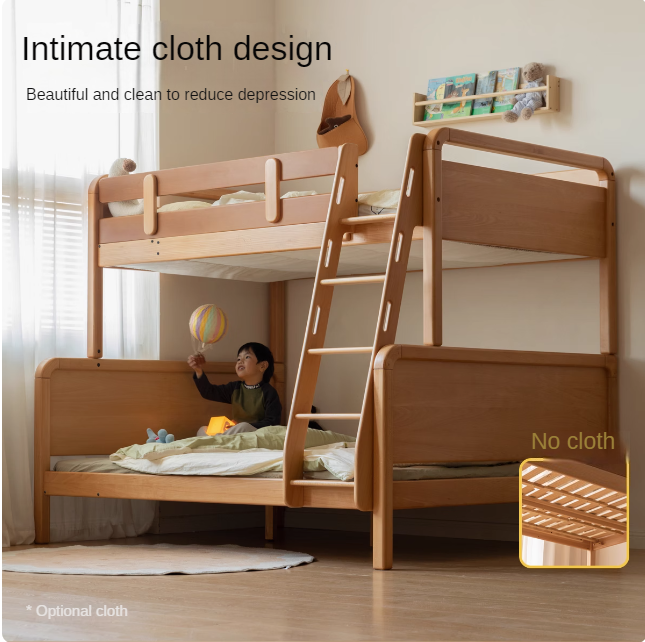 Beech Solid Wood Children's Bunk Bed