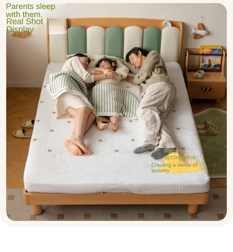 Beech Solid Wood Soft Single Kid's Bed