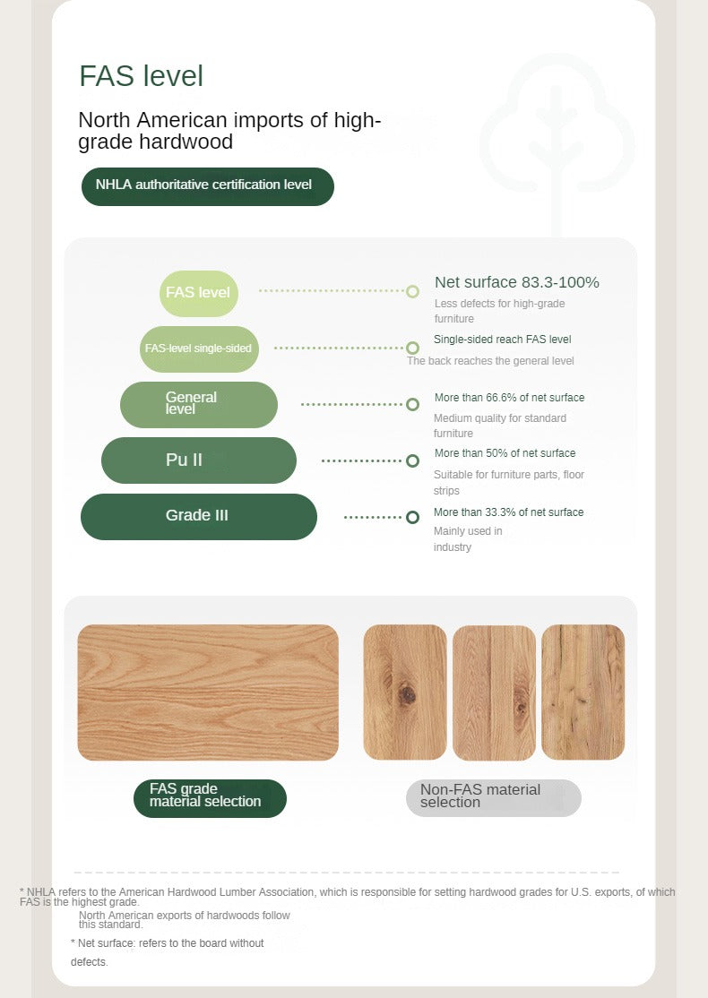 Oak Solid Wood Straight Fabric Sofa