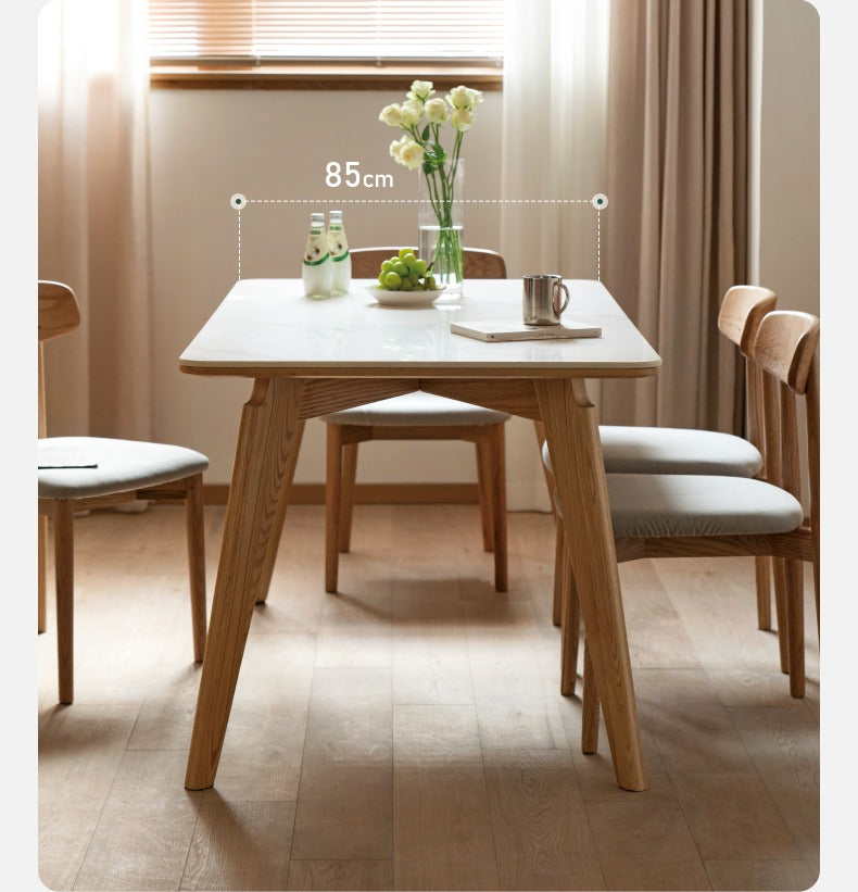 Oak Solid Wood Rock modern dining table