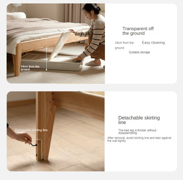 Detachable wooden online bed frame