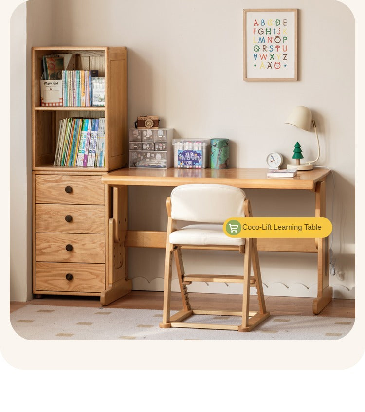 Oak solid wood Nordic modern children's chest of drawers