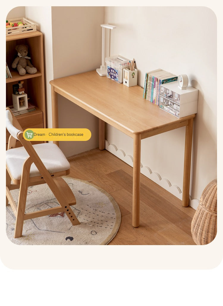 Beech Solid Wood Desk Children's Study Table