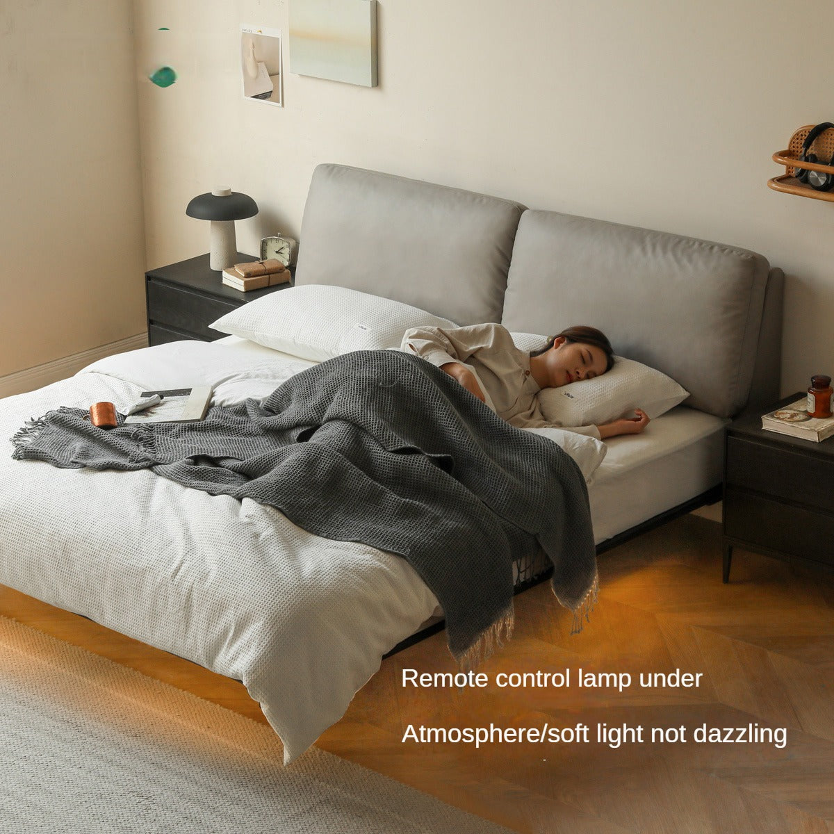 Technology Cloth Suspended Soft Bed<