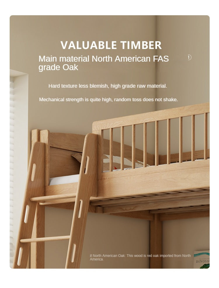 Oak solid wood Bunk Bed.