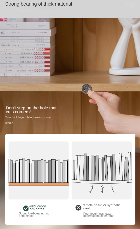 Ash solid wood modern combination bookcase integrated card seat