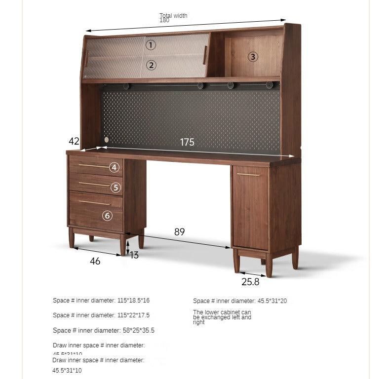 Black Walnut Multi-function Storage Sideboard