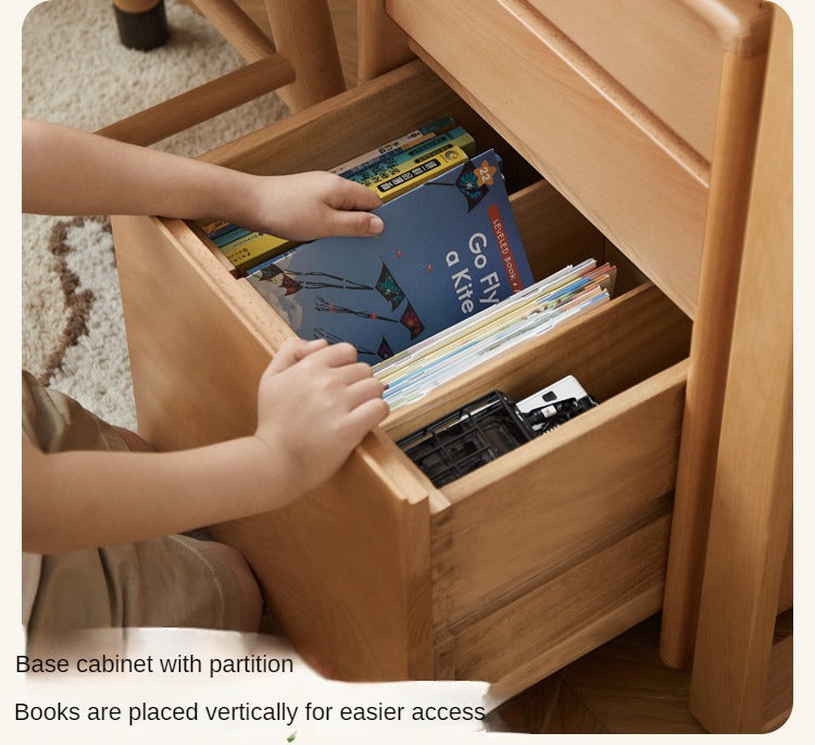 Beech, Oak Solid Wood Children's Desk