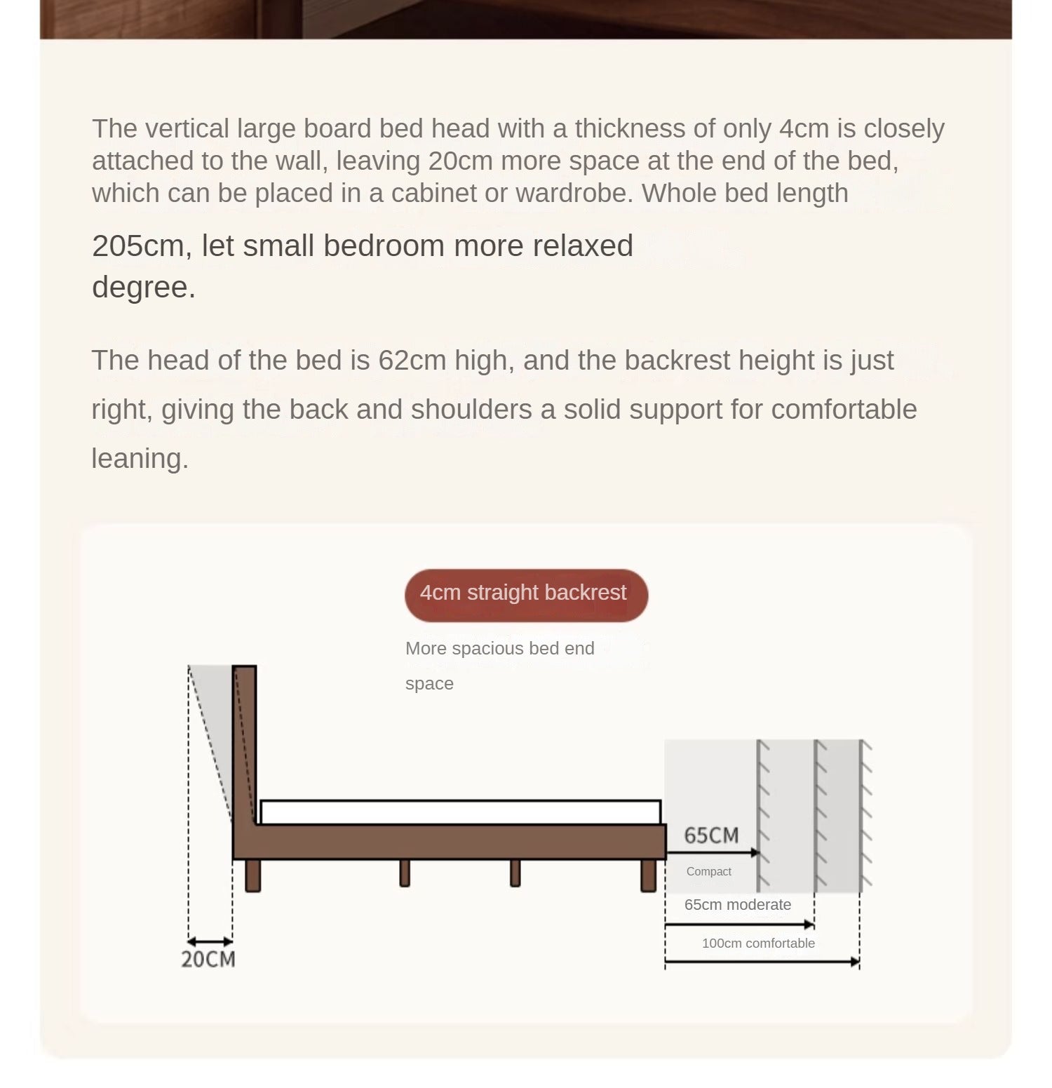 North American black walnut solid wood bed