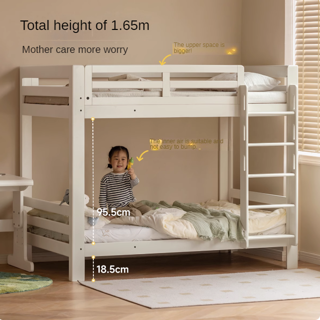 Beech, Birch Solid Wood Bunk Bed