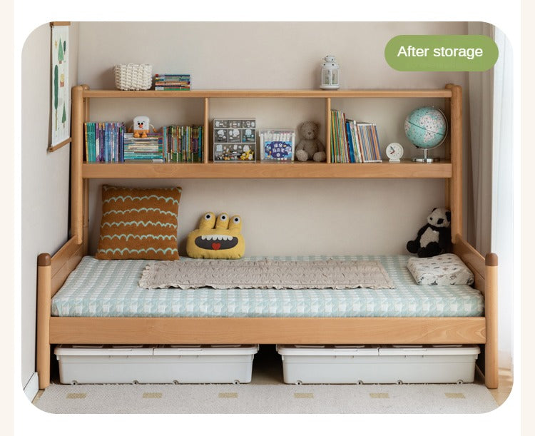 Beech solid wood children's multifunctional bed