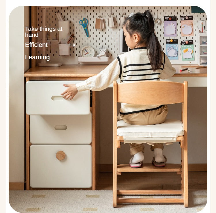 Oak solid wood modern children's study table