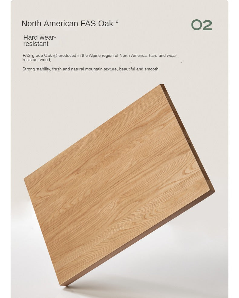 Office desk Oak solid wood bottom divider-