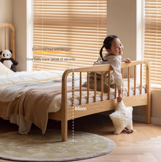 Oak Solid Wood Children's High Head Windsor Bed