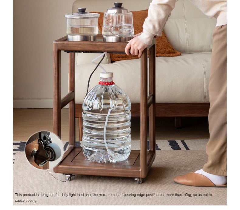 Black Walnut Solid Wood Removable Side Table