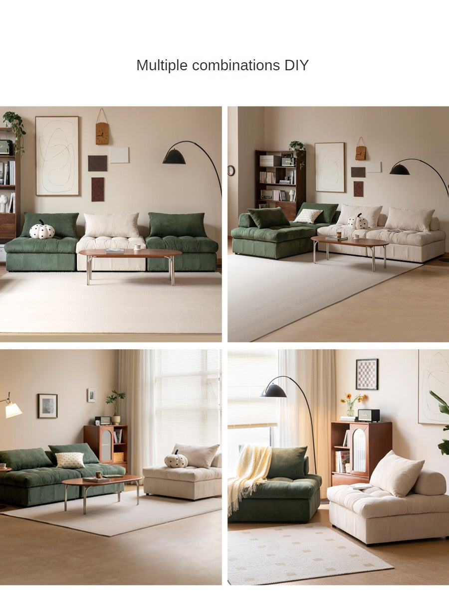 Free combination fabric sofa modern)