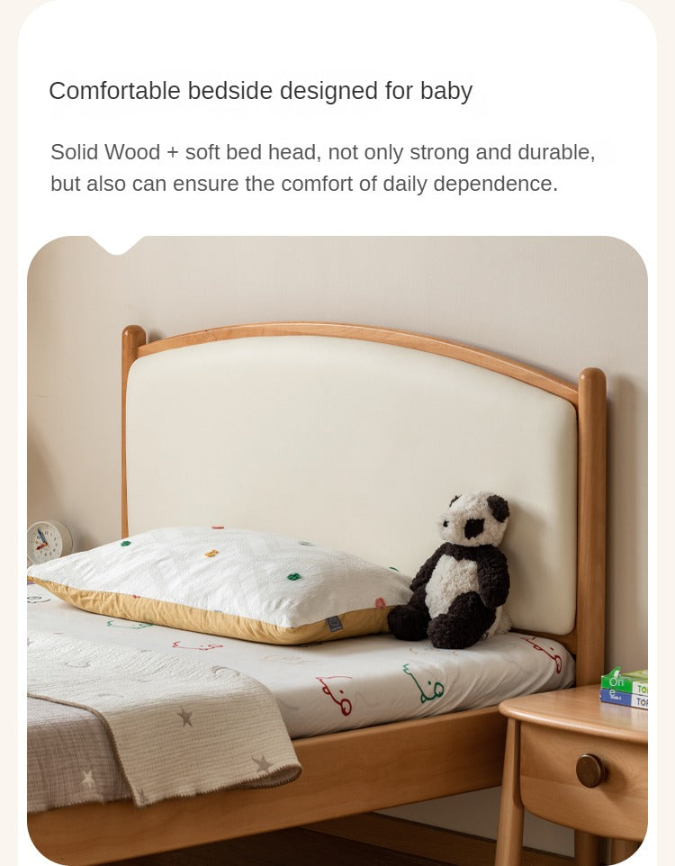 Beech solid wood Children's Soft Bed)