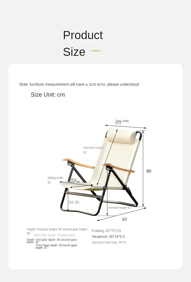 Adjustable height deals camp chair