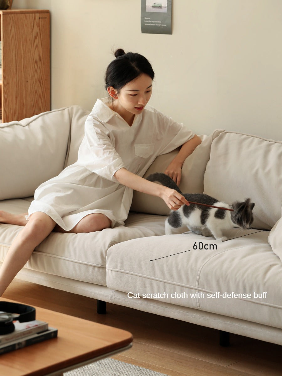 Cat scratch fabric sofa-