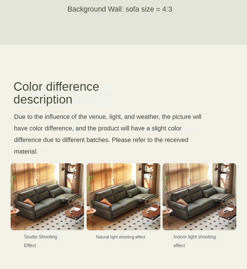 First layer cowhide electric multifunctional sofa)