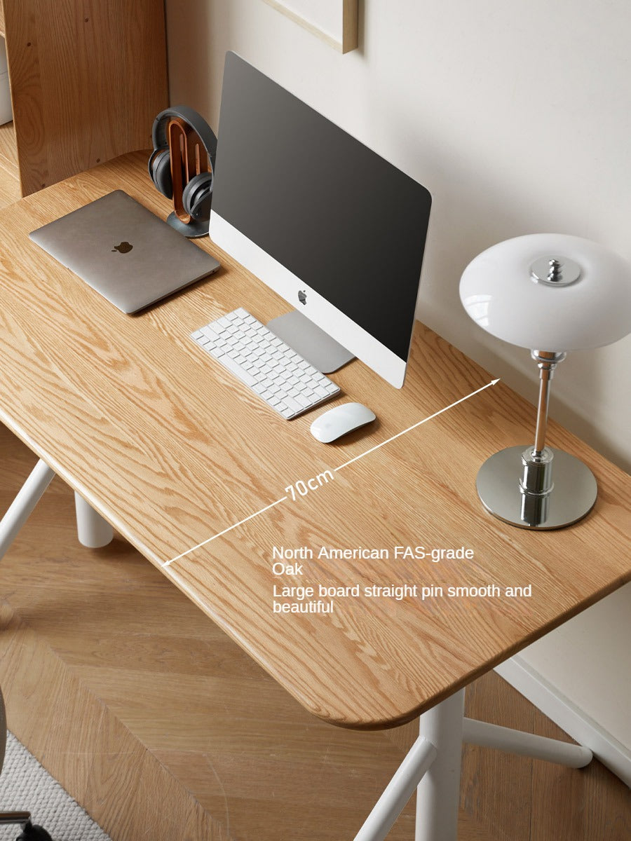 Oak Solid Wood Electric Elevating office Desk with Dual Motor "