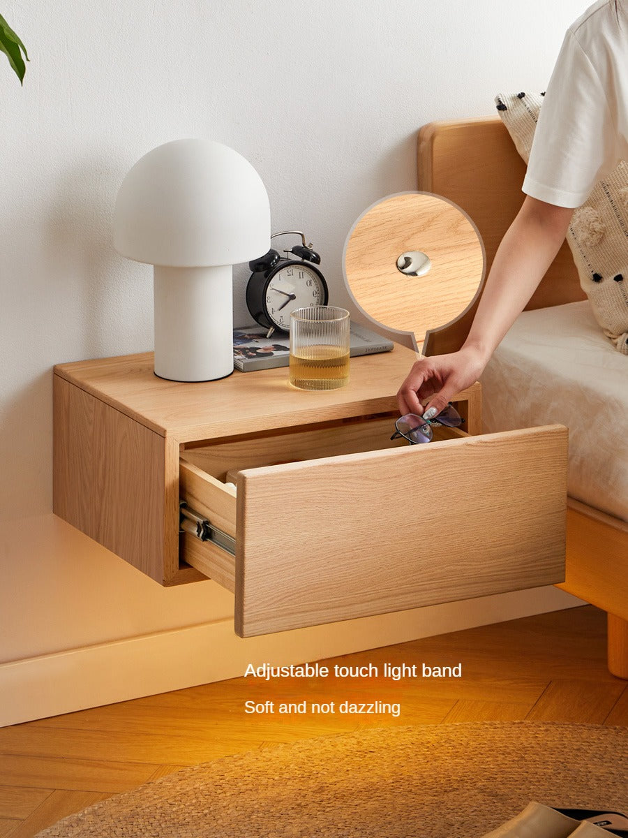 Nightstand Suspension solid wood-