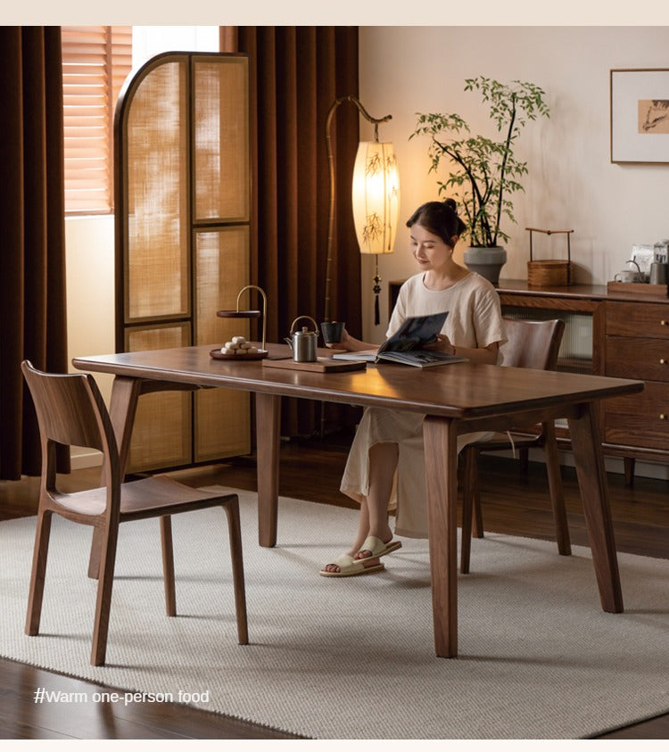 Black walnut, Ash large dining long table