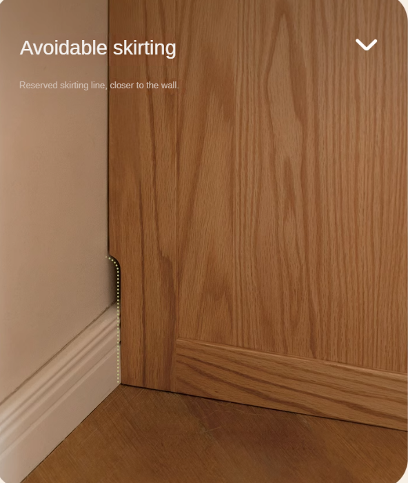 Oak Solid Wood Wardrobe Floor Combination Cabinet