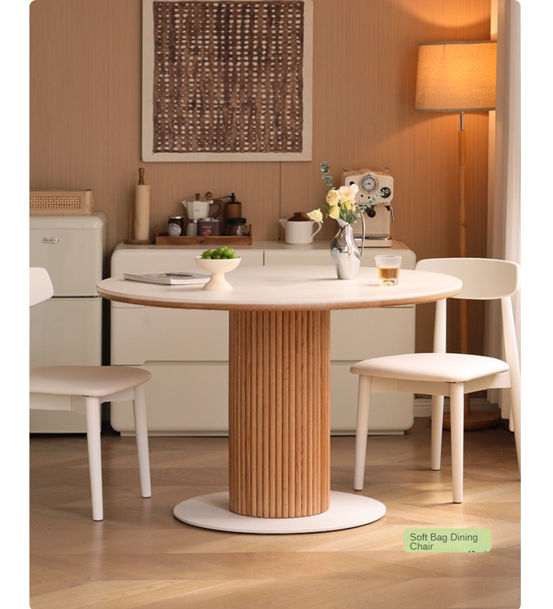 Oak Solid Wood Rock Modern Dining Table