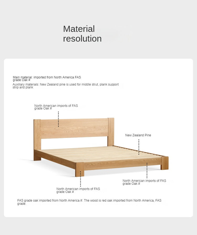 Oak solid wood Bed - SPECIAL PRICE