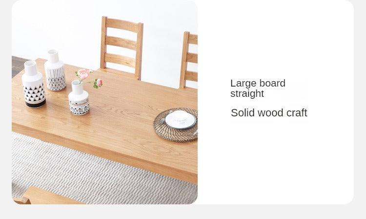 Oak Solid wood long dining table "