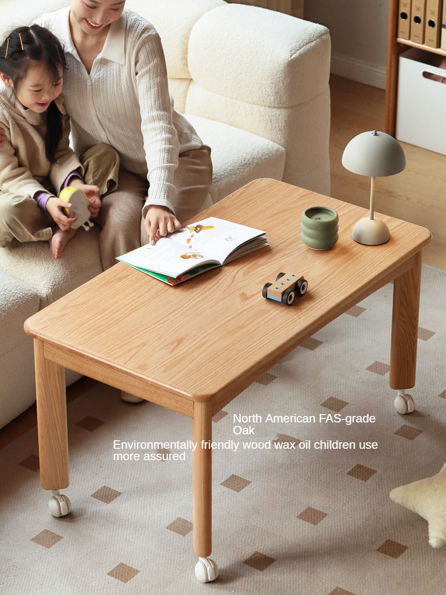 Oak solid wood Coffee Tables simple parent-child toy table: