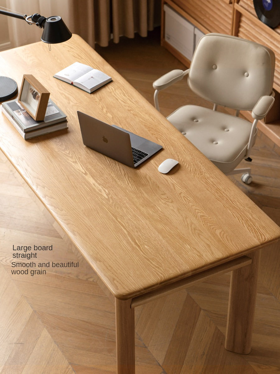 Oak Solid Wood Large Size Office Desk -