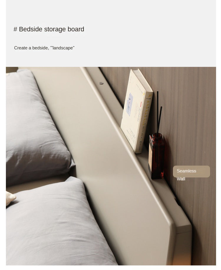 Poplar Solid Wood Suspended Leaning Bed.