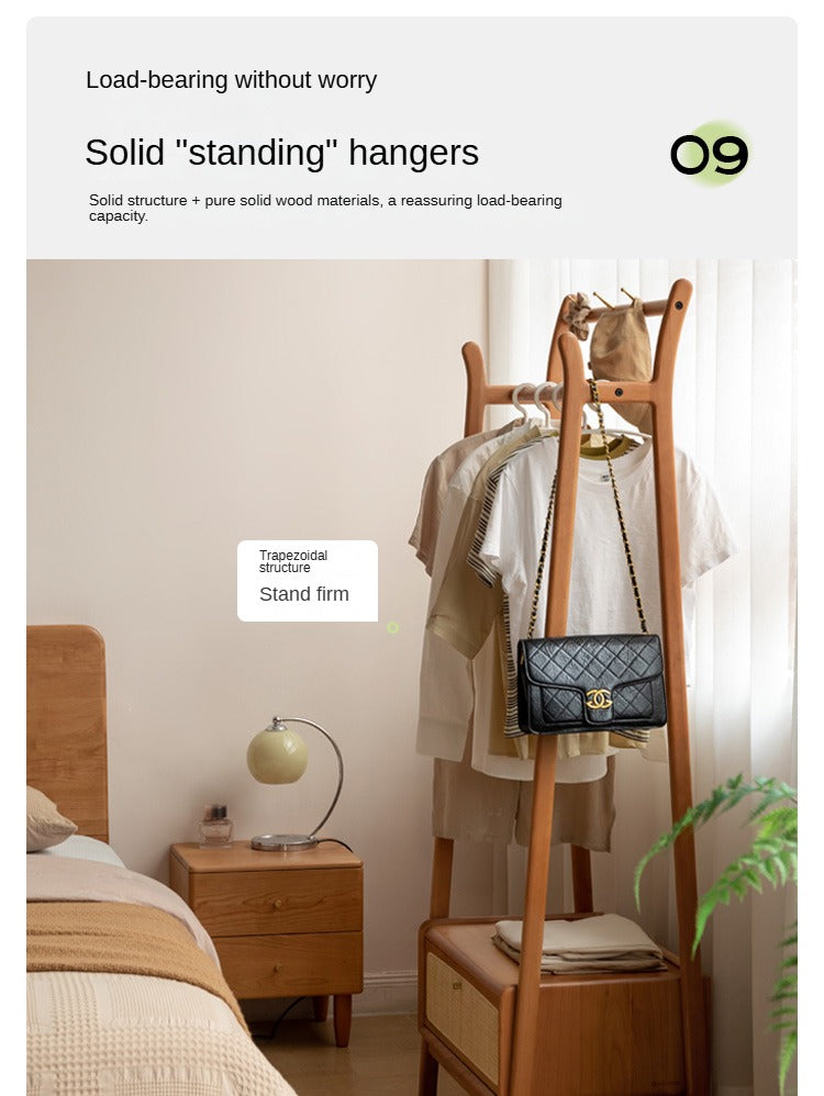 Oak Solid Wood Сlothes Hanger Rack