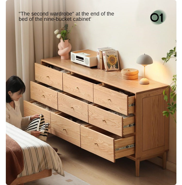 Oak Solid Wood Cabinet Drawer "