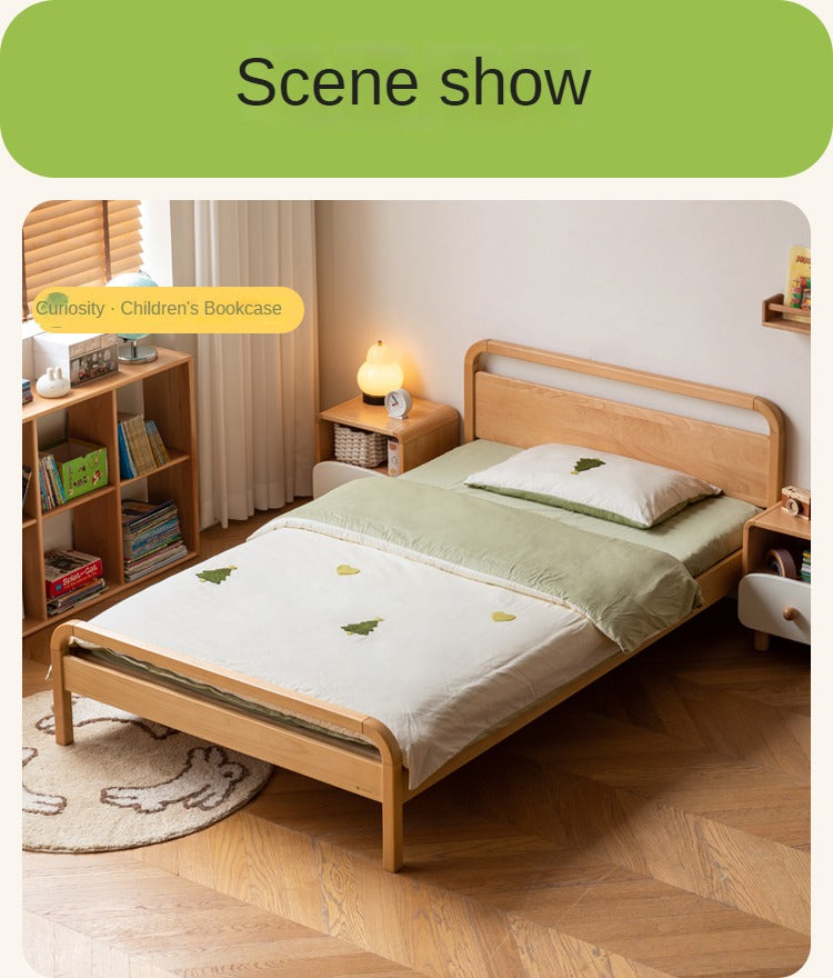 Beech solid wood kds bed<