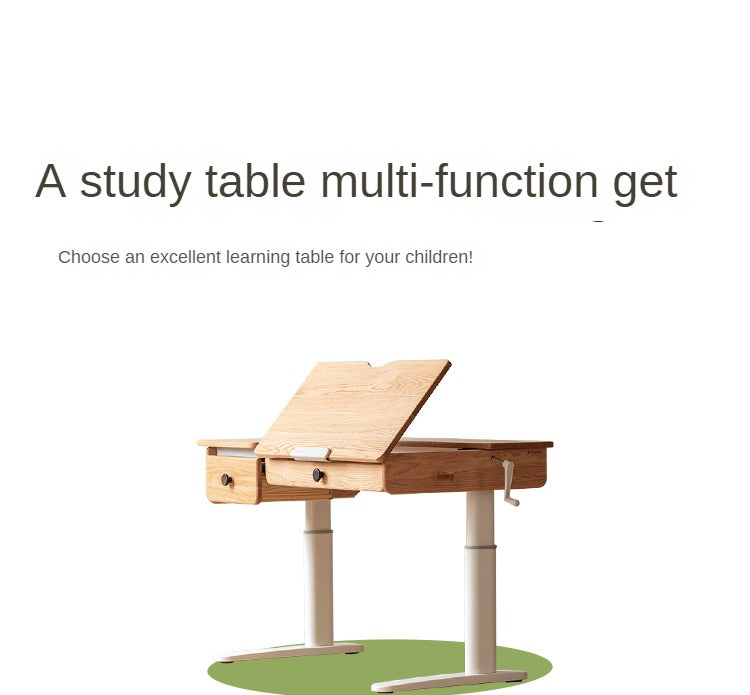 Oak Solid Wood Children's Study Table