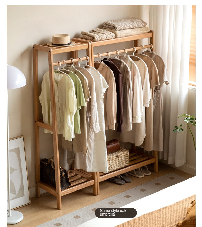 Oak, Black Walnut Solid Wood Clothes Hanger