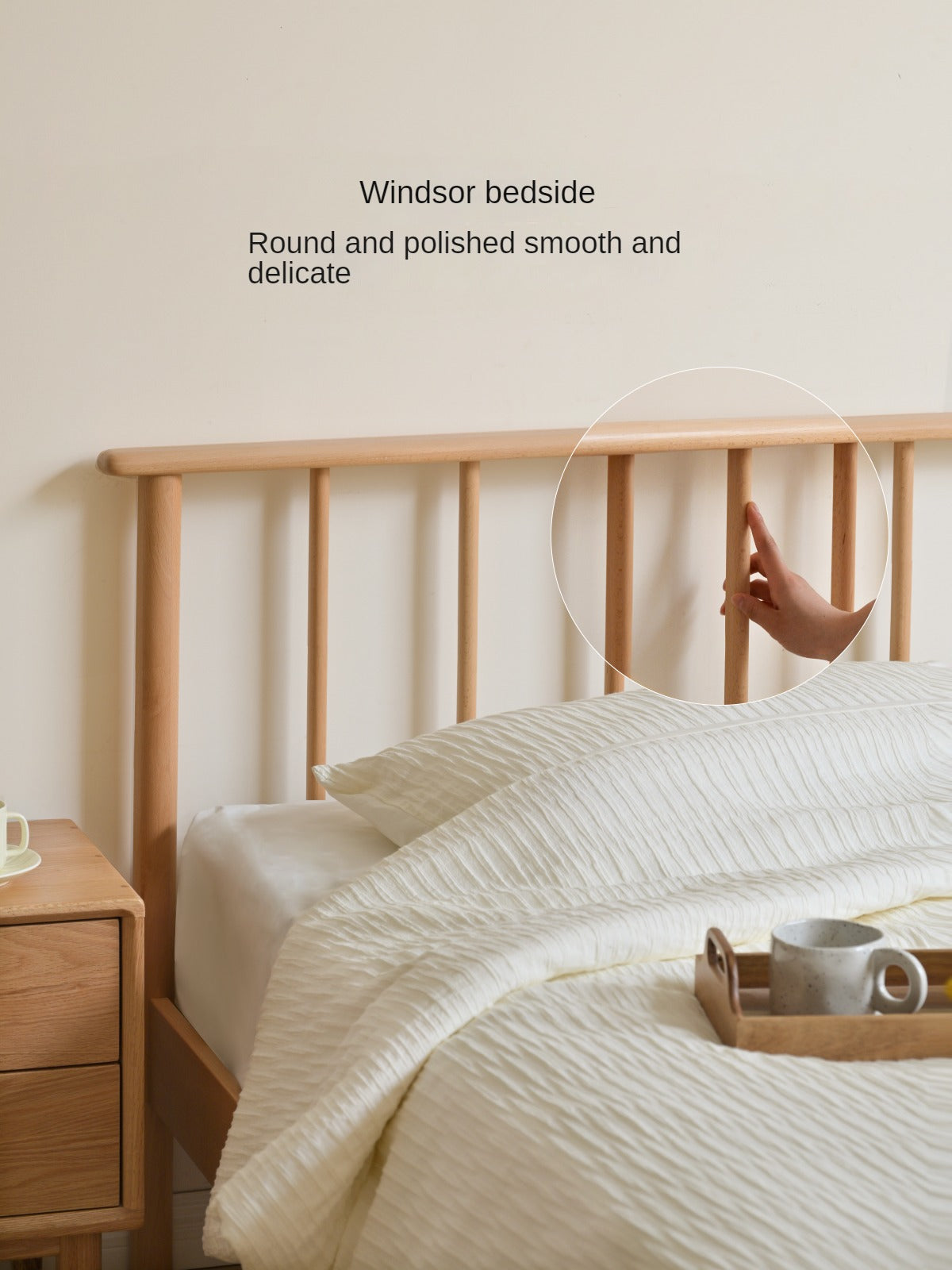 European beech solid wood Windsor bed).