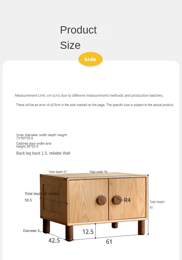 Oak solid wood wardrobe bookcase free combination -