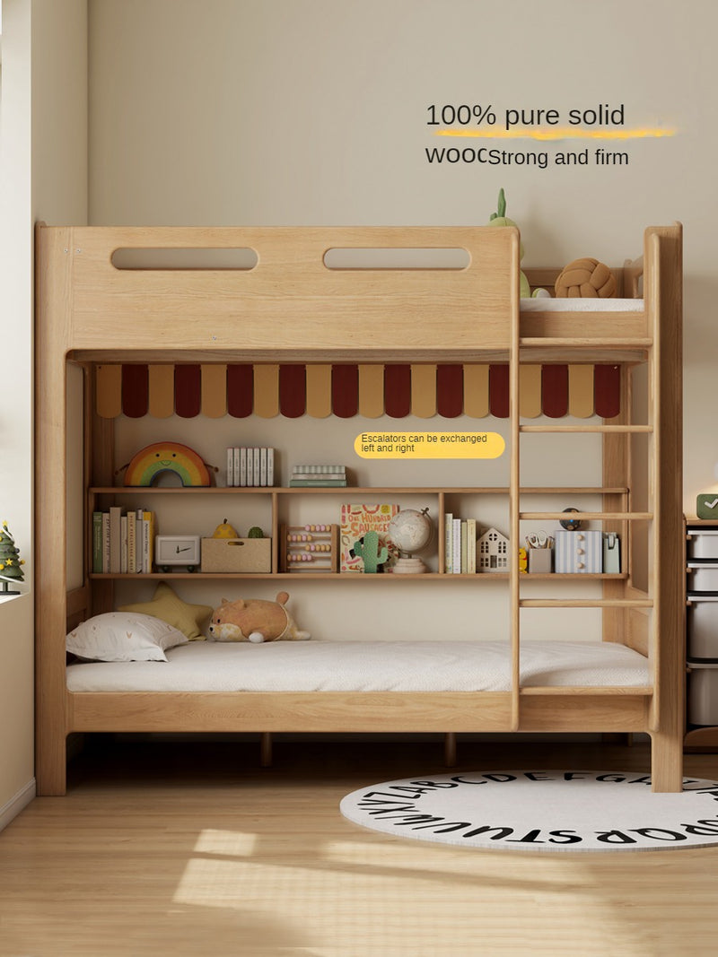 Beech, Rubberwood Solid Wood Bunk Bed