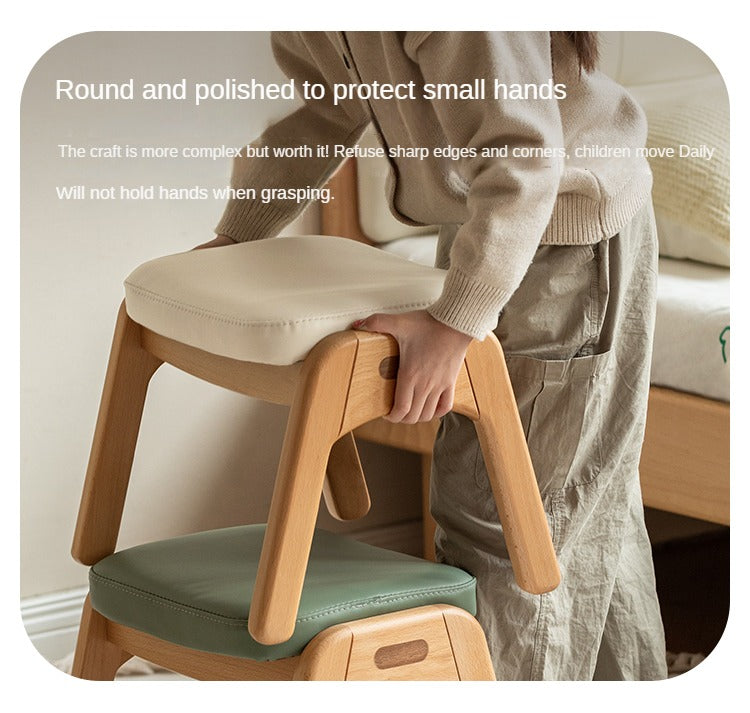 Beech Solid Wood Children's Lift Study Chair