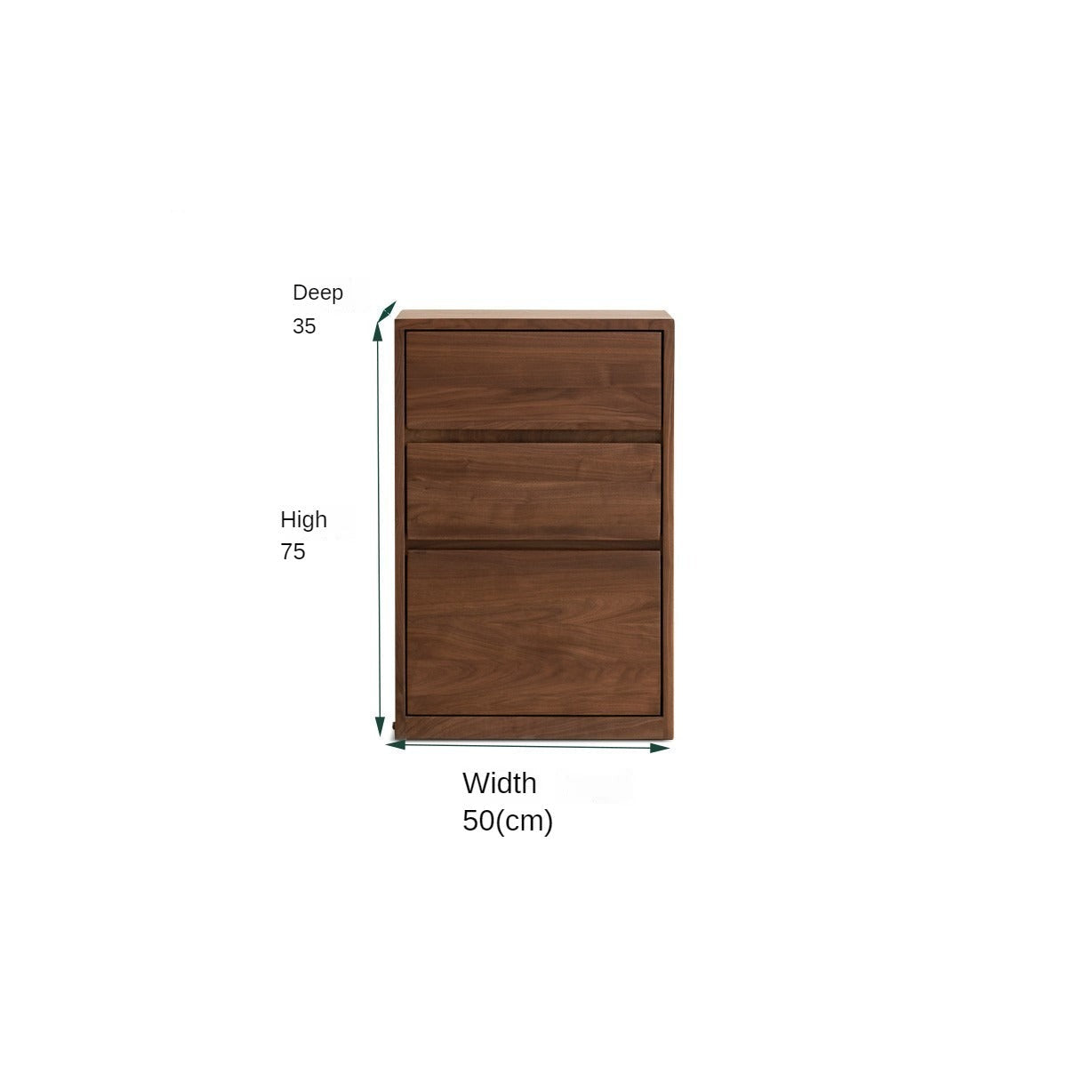 Black walnut solid wood low bookshelf wall combination floor-standing  cabinet"