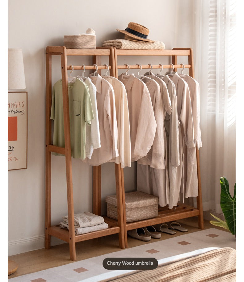 Oak, Black Walnut Solid Wood Clothes Hanger