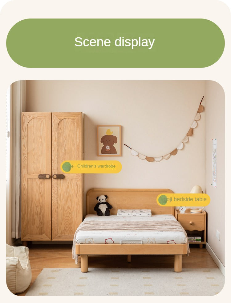 Beech Solid Wood Children's, Montessori Floor Bed)