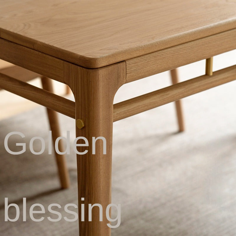 Ash solid wood modern dining table